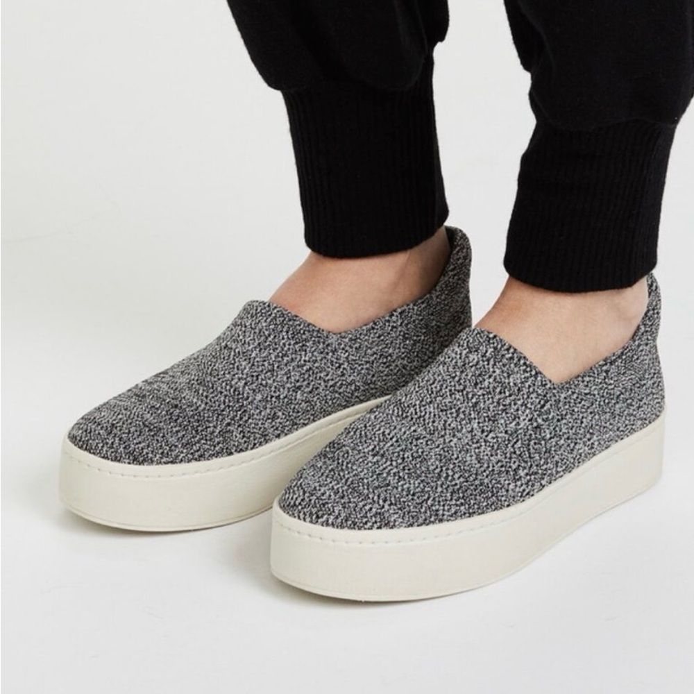 Vince. Gray Marl Walsh Slip On Platform Sneakers Shoes Size 9